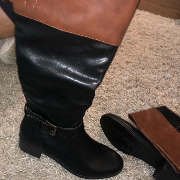 Rampage Shoes - Rampage boots. Black and brown leather.
